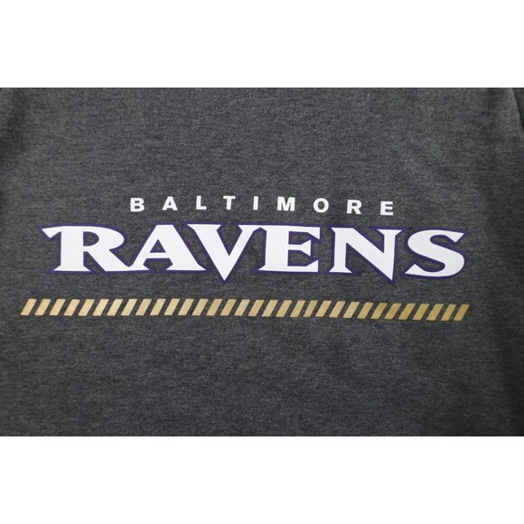 Nike On Field Mens M Spell Out Baltimore Ravens Football Crewneck Sweatshirt - Picture 5 of 15